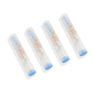 SUMERAIN SP4368-04 Utbytesfilterpatron (4-pack), 4-stegs duschfilter universell ersättningspatron för hårt vatten, tar bort klor, tungmetaller