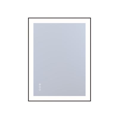 Sumerain LED badrumsspegel för vägg, 24 x 32 tum imfri belyst sminkspegel med front- och bakbelysning, steglös dimning, 3 färgtemperaturer, minnesfunktion, härdat glas