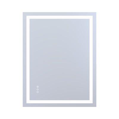 SUMERAIN LED-badrumsspegel med front- och bakbelysning, 28 x 36 tum 3 färger dimbar smart belyst badrumsspegel för vägg, imfri, minnesfunktion, härdat glas, ETL-certifierad