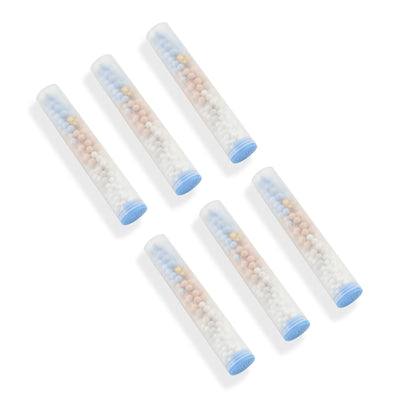SUMERAIN SP4368-06 Utbytesfilterpatron (6-pack), 4-stegs duschfilter universell ersättningspatron för hårt vatten, tar bort klor, tungmetaller