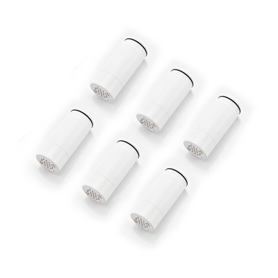 SUMERAIN SP7938-06 Utbytesfilterpatron (6-pack), tar bort klor, tungmetaller, mjukar upp hårt vatten