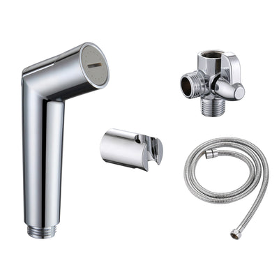 SUMERAIN Duschspruta för husdjur, hundduschfäste med solid mässingsomkopplare, flödesreglerande spruta, 8 fot extra lång slang, kromfinish