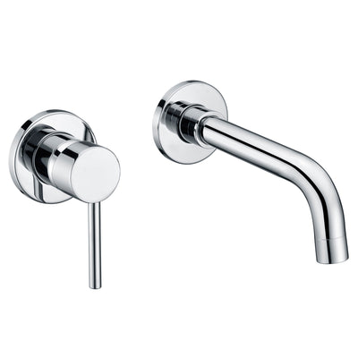 sumerain Väggmonterad badrumstvättställsblandare kromfinish, vänsterhandtag design