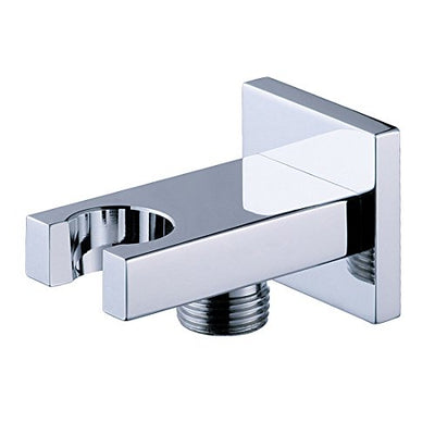 Väggmonterad anslutningsvinkel med handduschhållare och 1/2" anslutning, kromfinish Sumerain 3218015-C